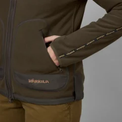 Härkila Kamko Fleece Women naisten kääntöfleecetakki, ruskea/punainen