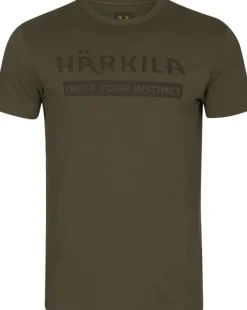 Härkila Logo S/S T-shirt paita, Willow Green