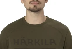 Härkila Logo S/S T-shirt paita, Willow Green