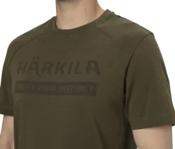 Härkila Logo S/S T-shirt paita, Willow Green