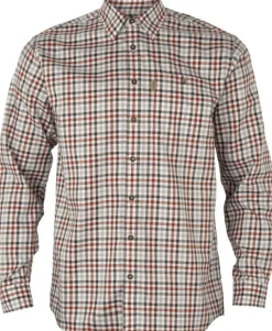 Härkila Milford Shirt kauluspaita, punainen/valkoinen