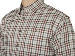 Härkila Milford Shirt kauluspaita, punainen/valkoinen