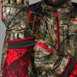 Härkila Moose Hunter 2.0 GTX metsästyskäsineet MossyOak Break-Up, camo/punainen
