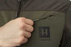 Härkila Olaf Fleece Jacket takki, Willow Green/Shadow Grey