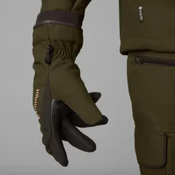 Härkila Pro Hunter GTX metsästyskäsineet nahalla, vihreä/ruskea