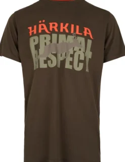Härkila Respect T-shirt puuvillainen t-paita, ruskeavihreä
