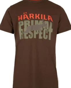 Härkila Respect T-shirt puuvillainen t-paita, ruskea