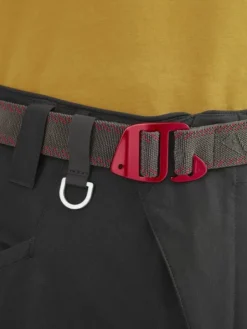 Klättermusen Megingjord Stretch Belt joustava vyö, musta/punainen