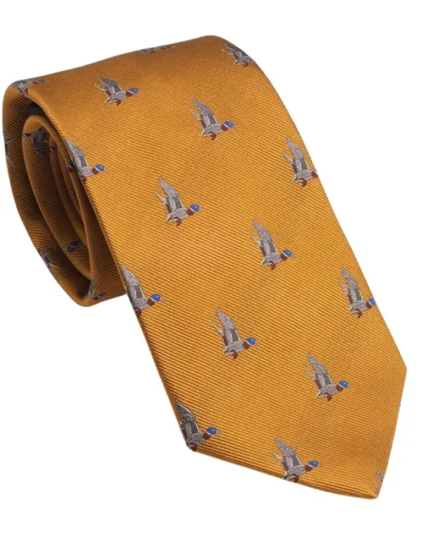 Laksen Duck In Flight Tie solmio, Mustard