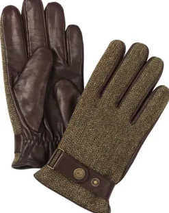 Laksen Miesten Cornwall Tweed - ja Lampaannahkahanskat