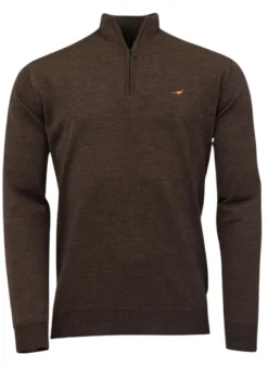 Laksen Norfolk Zip-Neck villapusero, Brownie
