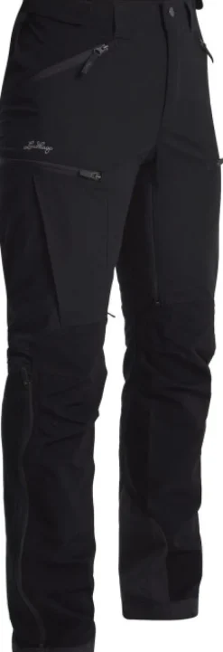 Lundhags Makke High Waist Curved Pant naisten ulkoiluhousut, musta