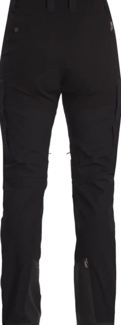 Lundhags Makke High Waist Curved Pant naisten ulkoiluhousut, musta