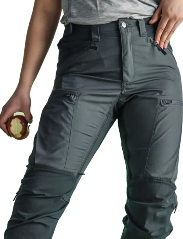 Lundhags Makke High Waist Curved Pant naisten ulkoiluhousut, musta