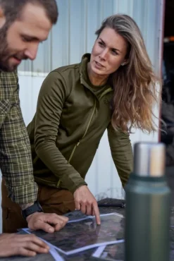 Seeland Emily Fleece Women naisten fleecetakki, Pine Green