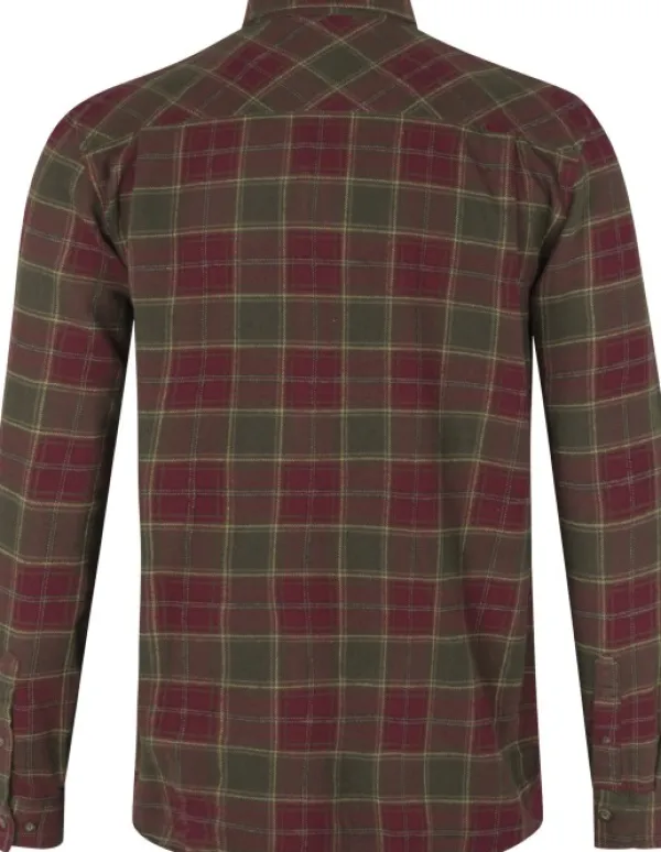 Seeland Glen Flannel Shirt paita, Red Forest Check