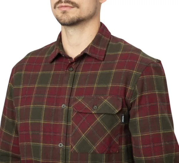Seeland Glen Flannel Shirt paita, Red Forest Check