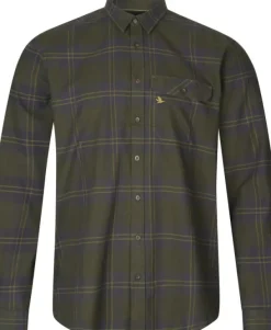 Seeland Highseat Shirt flanellipaita, tummanvihreä