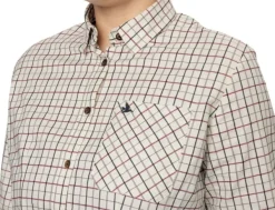 Seeland Kerry Shooting Shirt paita, Cabernet/Blue Check