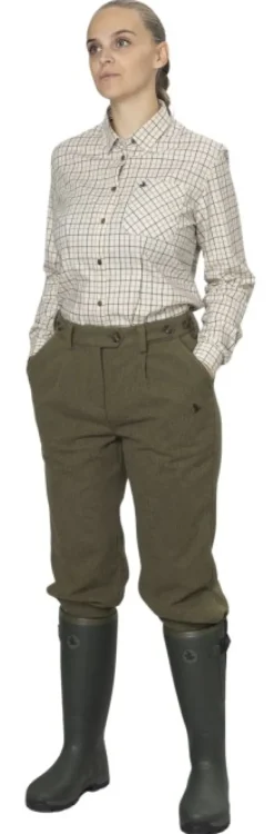 Seeland Kerry Shooting Shirt paita, Cabernet/Blue Check