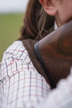 Seeland Kerry Shooting Shirt paita, Cabernet/Blue Check
