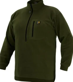 Swazi Bush Shirt fleecepusero, tummanvihreä