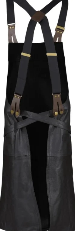 Swedteam Bull Stening Edition nahkainen esiliina, Apron Brown