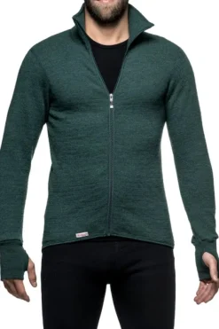 Woolpower Full Zip Jacket 400 -takki, unisex, Forest Green