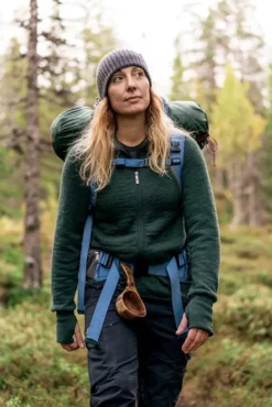 Woolpower Full Zip Jacket 400 -takki, unisex, Forest Green