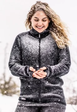 Woolpower Full Zip Jacket 400 Unisex Black