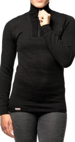 Woolpower Zip Turtleneck 200 Unisex Black