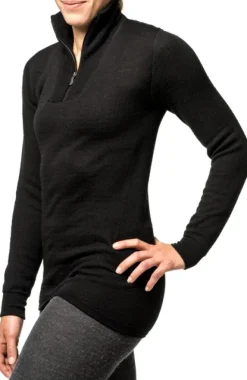 Woolpower Zip Turtleneck 200 Unisex Black